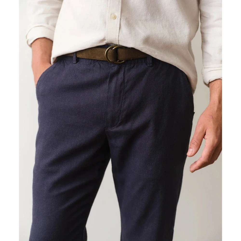 Marine Layer Saturday‎ Hemp Chino Navy Size XL x 32 New With Tags